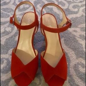 Nine West - Brand new red wedge sandals